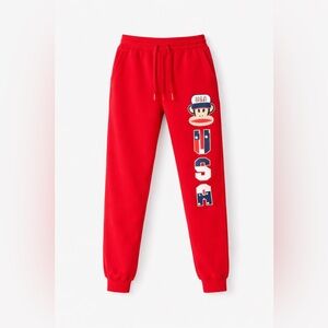 Paul Frank Red Jogger Sweatpants (Size M)